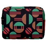 Abstract Geometric Pattern Make Up Pouch (Large)