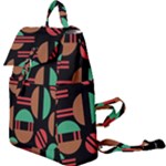 Abstract Geometric Pattern Buckle Everyday Backpack