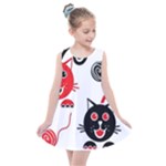 Cat Little Ball Animal Kids  Summer Dress