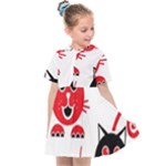 Cat Little Ball Animal Kids  Sailor Dress