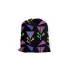 Abstract Pattern Flora Flower Drawstring Pouch (Small)