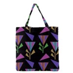 Abstract Pattern Flora Flower Grocery Tote Bag