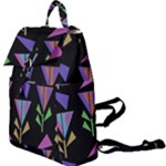 Abstract Pattern Flora Flower Buckle Everyday Backpack