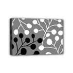 Abstract Nature Black White Mini Canvas 6  x 4  (Stretched)