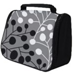 Abstract Nature Black White Full Print Travel Pouch (Big)
