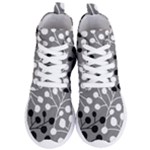 Abstract Nature Black White Women s Lightweight High Top Sneakers