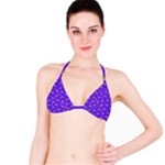 Abstract Background Cross Hashtag Classic Bikini Top