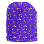 Abstract Background Cross Hashtag Drawstring Pouch (3XL)