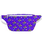 Abstract Background Cross Hashtag Waist Bag 