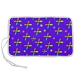 Abstract Background Cross Hashtag Pen Storage Case (M)