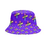 Abstract Background Cross Hashtag Inside Out Bucket Hat