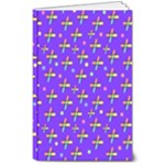 Abstract Background Cross Hashtag 8  x 10  Softcover Notebook