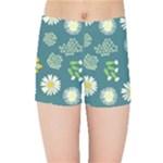 Drawing Flowers Meadow White Kids  Sports Shorts