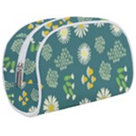 Drawing Flowers Meadow White Make Up Case (Medium)