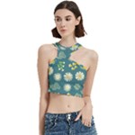 Drawing Flowers Meadow White Cut Out Top