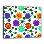 Bloom Plant Flowering Pattern Canvas 20  x 16  (Stretched)