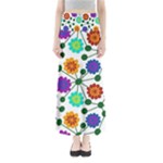 Bloom Plant Flowering Pattern Full Length Maxi Skirt