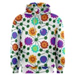 Bloom Plant Flowering Pattern Men s Overhead Hoodie