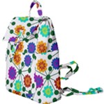 Bloom Plant Flowering Pattern Buckle Everyday Backpack