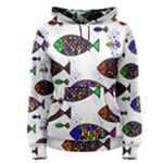 Fish Abstract Colorful Women s Pullover Hoodie