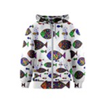 Fish Abstract Colorful Kids  Zipper Hoodie