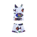 Fish Abstract Colorful Kids  Boyleg Swimsuit