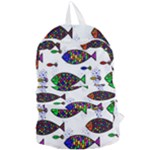 Fish Abstract Colorful Foldable Lightweight Backpack
