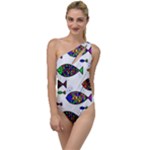 Fish Abstract Colorful To One Side Swimsuit