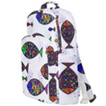 Fish Abstract Colorful Double Compartment Backpack