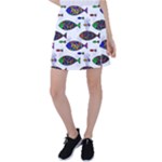 Fish Abstract Colorful Tennis Skirt