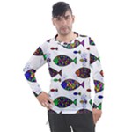 Fish Abstract Colorful Men s Pique Long Sleeve T-Shirt