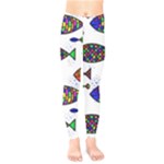 Fish Abstract Colorful Kids  Classic Winter Leggings