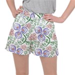 Bloom Nature Plant Pattern Women s Ripstop Shorts