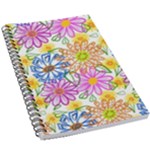 Bloom Flora Pattern Printing 5.5  x 8.5  Notebook