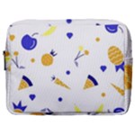 Pattern-fruit-apples-green Make Up Pouch (Large)