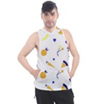 Pattern-fruit-apples-green Men s Sleeveless Hoodie