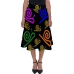 Pattern-repetition-snail-blue Perfect Length Midi Skirt
