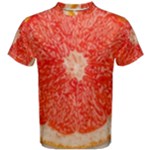 Grapefruit-fruit-background-food Men s Cotton T-Shirt