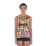 Pattern-repetition-bars-colors Sport Tank Top 
