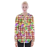 Pattern-repetition-bars-colors Womens Long Sleeve Shirt