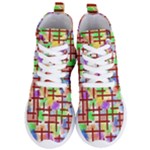 Pattern-repetition-bars-colors Women s Lightweight High Top Sneakers