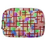 Pattern-repetition-bars-colors Make Up Pouch (Small)