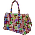 Pattern-repetition-bars-colors Duffel Travel Bag