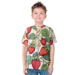 Strawberry-fruits Kids  Cotton T-Shirt