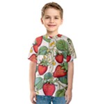Strawberry-fruits Kids  Sport Mesh T-Shirt