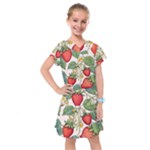 Strawberry-fruits Kids  Drop Waist Dress