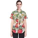 Strawberry-fruits Women s Short Sleeve Shirt