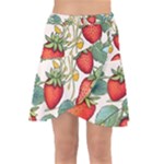 Strawberry-fruits Wrap Front Skirt
