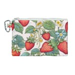 Strawberry-fruits Canvas Cosmetic Bag (Large)