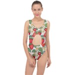 Strawberry-fruits Center Cut Out Swimsuit